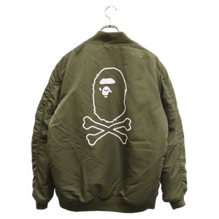 アベイシングエイプ(A BATHING APE)のA BATHING APE アベイシングエイプ MA-1 フライトジャケット カーキ 004HJH701002M(フライトジャケット)