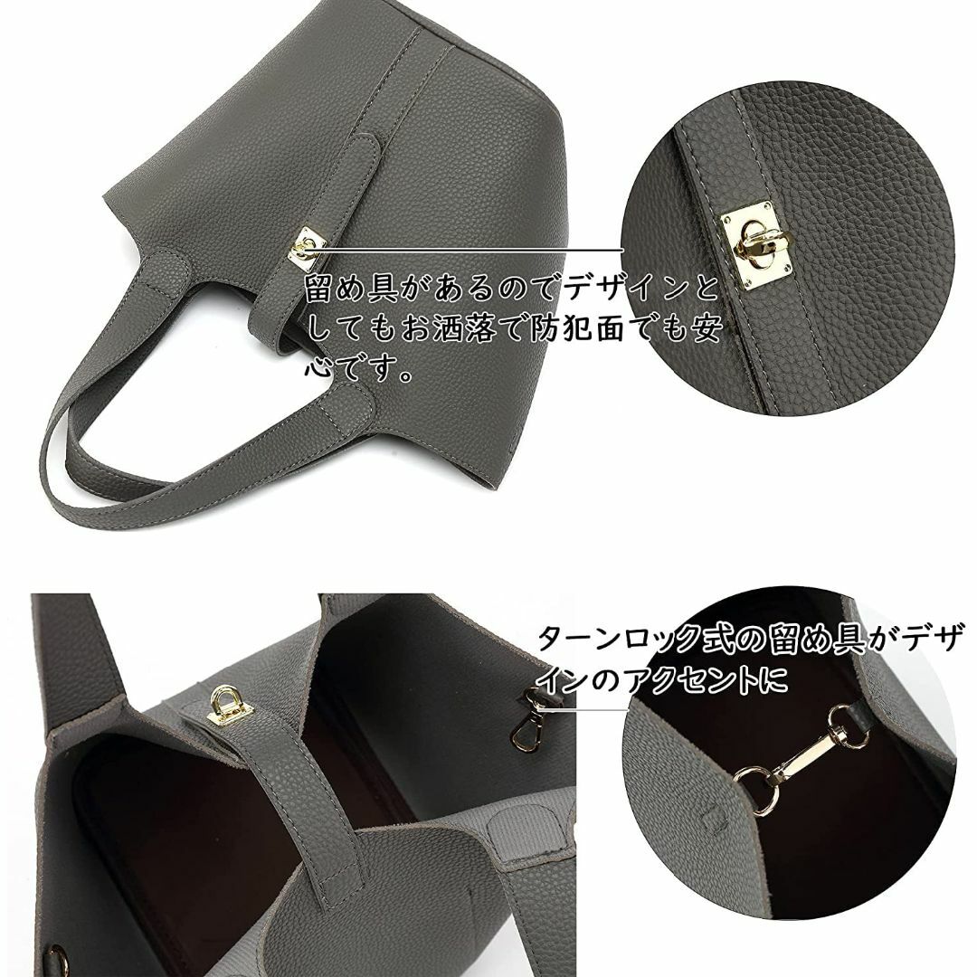 【色: ブラック】[TYOUSAN] レディース トートバッグ シンプル 無地  レディースのバッグ(その他)の商品写真