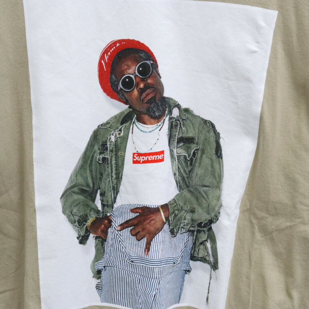 Supreme(シュプリーム)のSUPREME シュプリーム 22AW Andre 3000 Tee アンドレ 3000 フォトプリント 半袖Tシャツ カットソー ベージュ メンズのトップス(Tシャツ/カットソー(半袖/袖なし))の商品写真