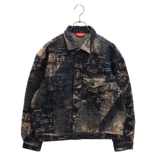 シュプリーム(Supreme)のSUPREME シュプリーム 23SS Archive Denim Jacquard Trucker Jacket アーカイブ デニム ジャカード トラッカー ジャケット インディゴ(Gジャン/デニムジャケット)