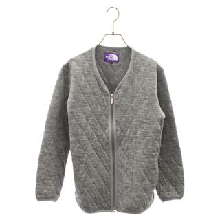 ザノースフェイス(THE NORTH FACE)のTHE NORTH FACE PURPLE LABEL ノースフェイスパープルレーベル QUILTING WOOL KNIT CARDIGAN ジップアップ キルティング ウール生地 ニットカーディガン NT6553N グレー(カーディガン)