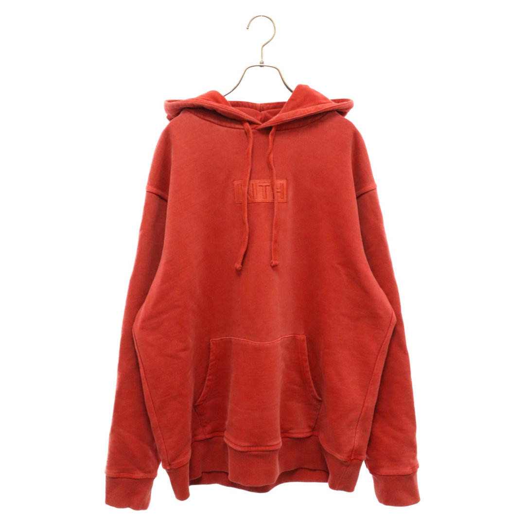 KITH キス Cyber Monday Hoodie ボックスロゴプルオーバー レッド メンズのトップス(パーカー)の商品写真