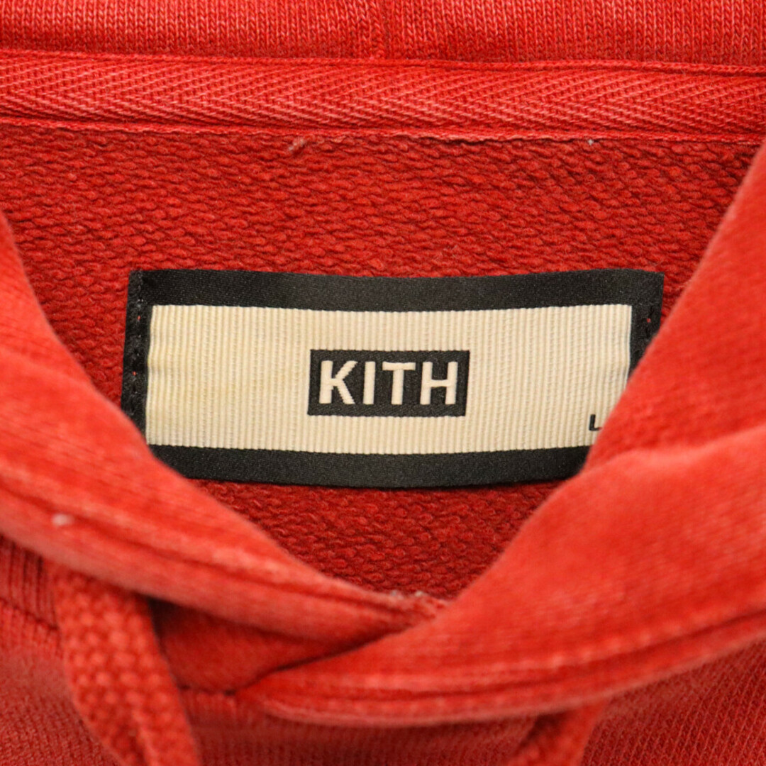 KITH キス Cyber Monday Hoodie ボックスロゴプルオーバー レッド メンズのトップス(パーカー)の商品写真