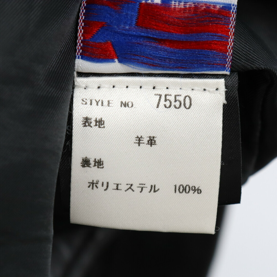 schott(ショット)のSCHOTT ショット 241XX LAMBSKIN SINGLE RIDERS USA製 ラムレザー シングルライダース ジャケット ブラック 7550 メンズのジャケット/アウター(ライダースジャケット)の商品写真