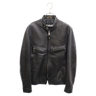 ショット(schott)のSCHOTT ショット 241XX LAMBSKIN SINGLE RIDERS USA製 ラムレザー シングルライダース ジャケット ブラック 7550(ライダースジャケット)