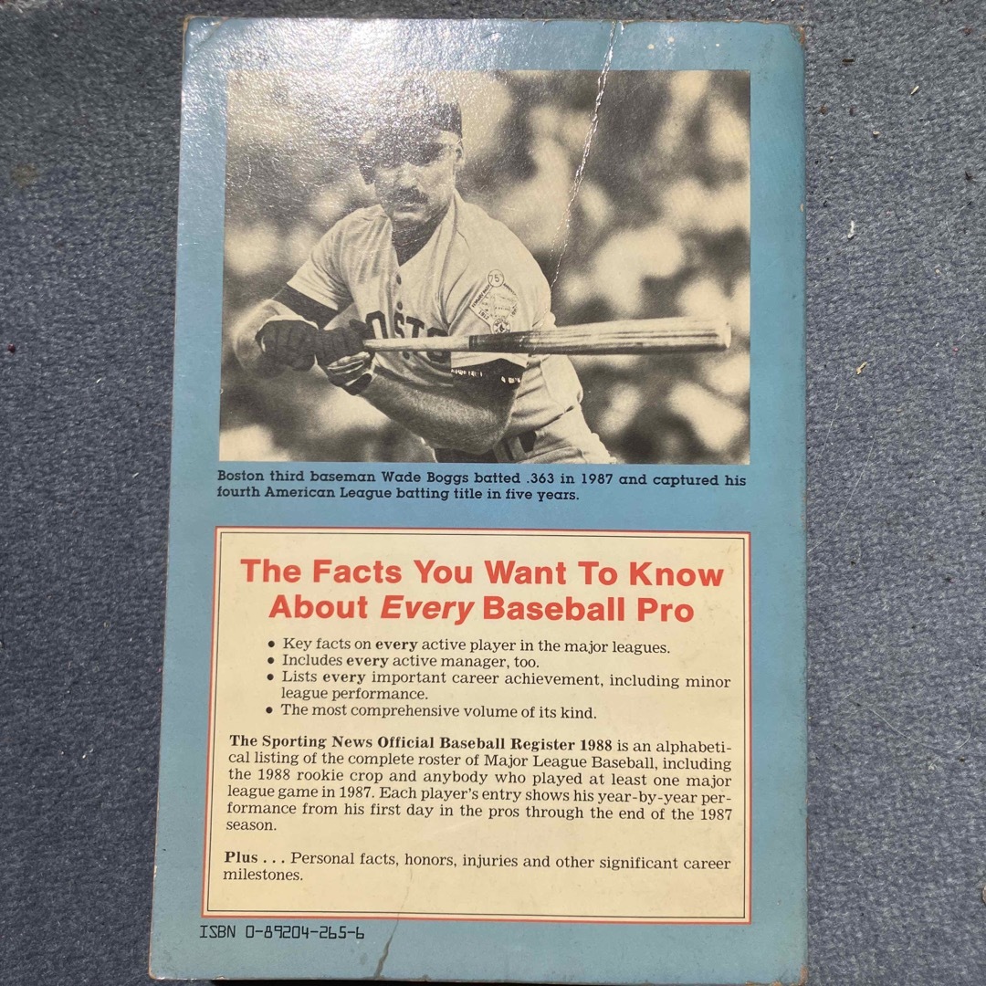 Official Baseball Register 1988 スポーツ/アウトドアの野球(その他)の商品写真