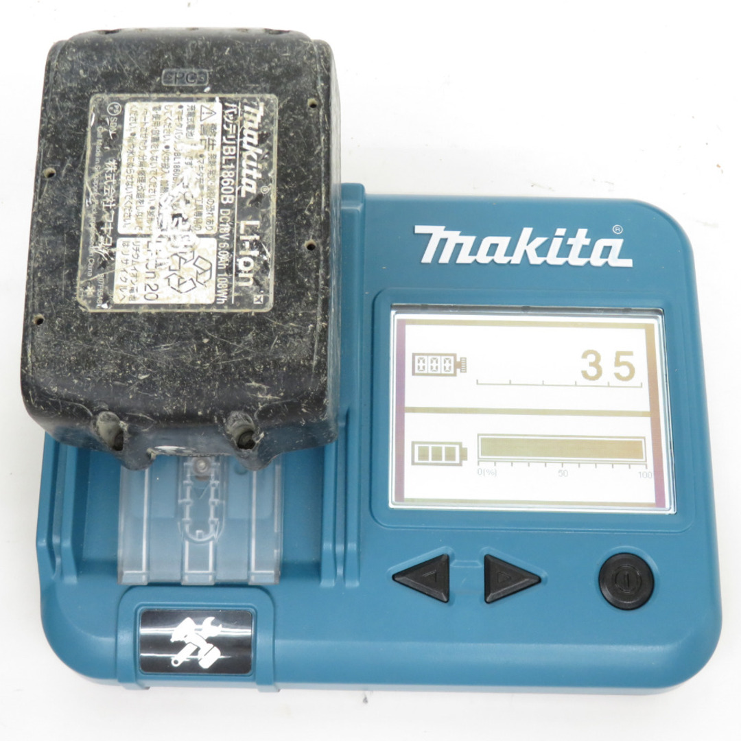 Makita(マキタ)のmakita マキタ 18V 6.0Ah 充電式インパクトドライバ 黒 ケース・充電器・バッテリ2個セット ケース相違あり TD173DRGXB 中古 自動車/バイクのバイク(工具)の商品写真