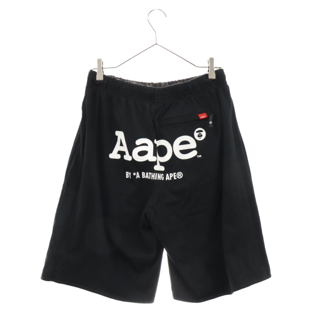 AAPE BY A BATHING APE(エーエイプバイアベイシングエイプ)のAAPE BY A BATHING APE エーエイプバイアベイシングエイプ カモフラ柄 リバーシブル ドローストリングショートパンツ ブラック AAPSPM6515XXC メンズのパンツ(ショートパンツ)の商品写真