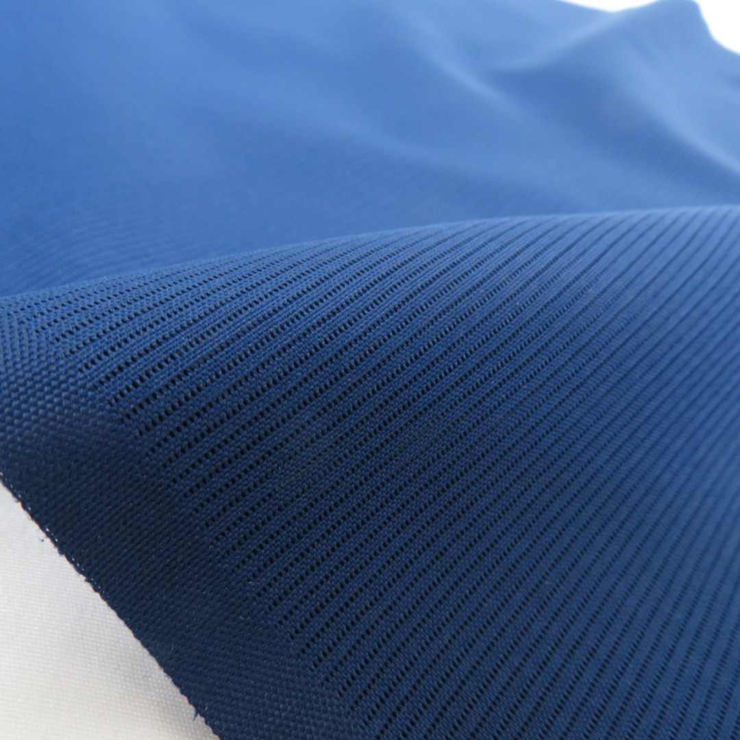 反物 色無地着尺 絽 夏物 ポリエステル 洗える 青色 着物生地 和裁 未仕立て 長さ1200cm レディースの水着/浴衣(着物)の商品写真