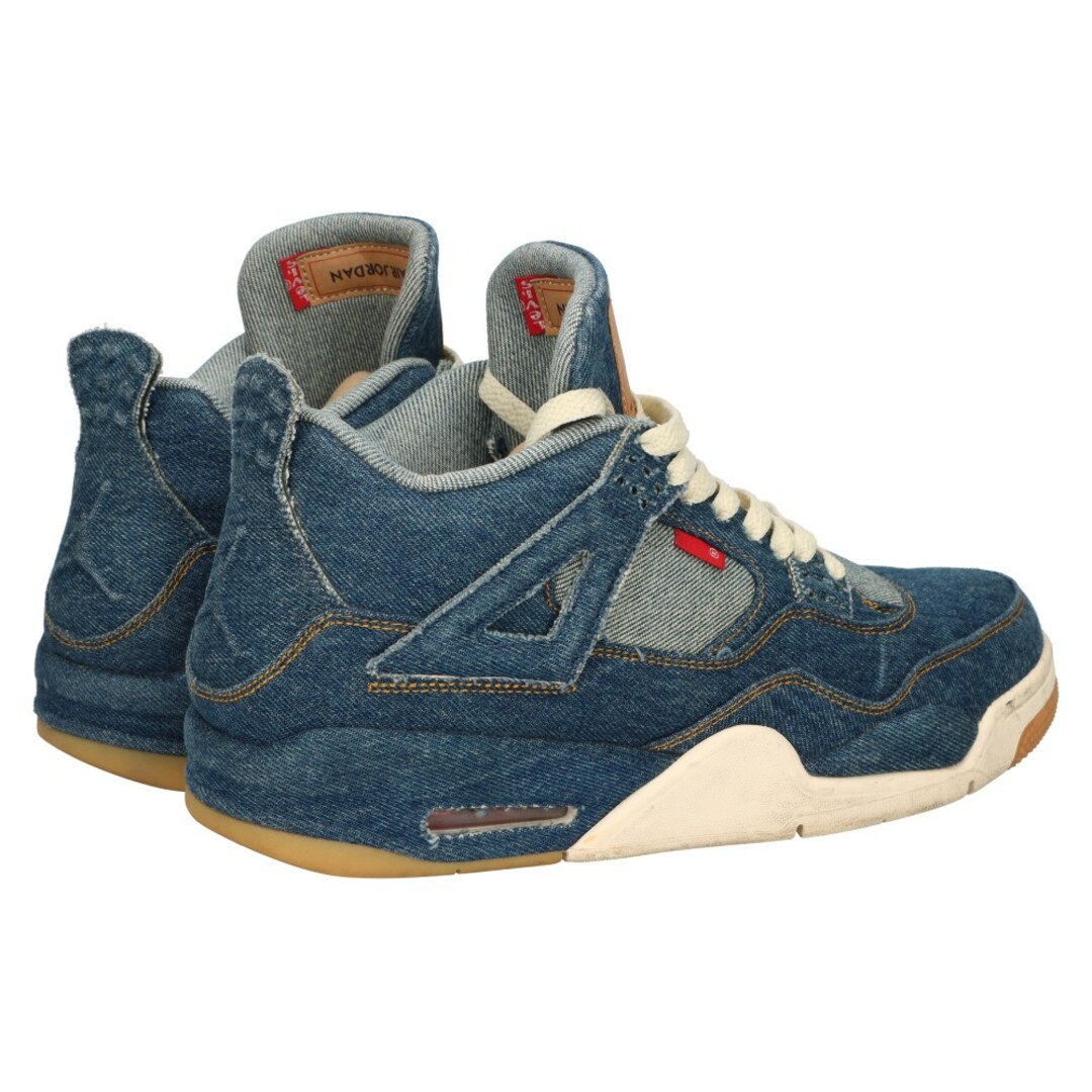 NIKE(ナイキ)のNIKE ナイキ ×LEVI'S AIR JORDAN 4 RETRO LEVIS NRG AO2571-401 リーバイス エアジョーダン4レトロ ローカットスニーカー US9.5/27.5cm デニム/インディゴブルー メンズの靴/シューズ(スニーカー)の商品写真