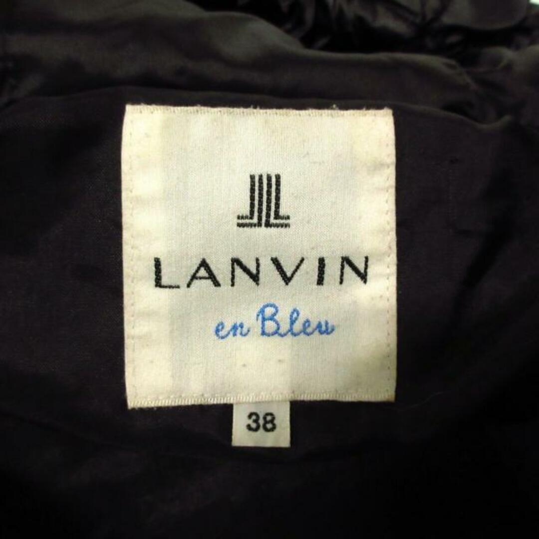 LANVIN en Bleu(ランバンオンブルー)のLANVIN en Bleu(ランバンオンブルー) ダウンコート サイズ38 M レディース - 黒 長袖/冬 レディースのジャケット/アウター(ダウンコート)の商品写真