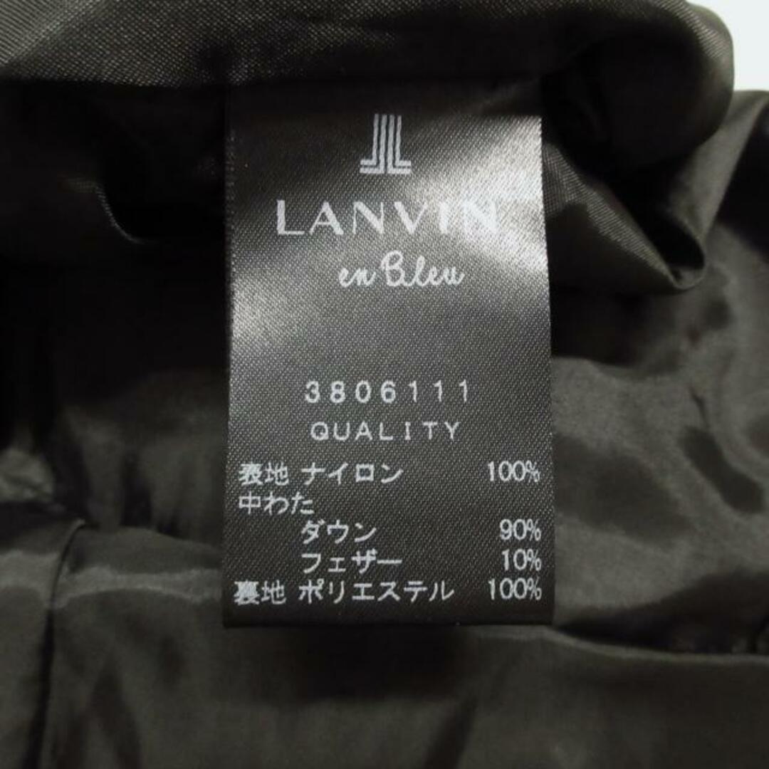 LANVIN en Bleu(ランバンオンブルー)のLANVIN en Bleu(ランバンオンブルー) ダウンコート サイズ38 M レディース - 黒 長袖/冬 レディースのジャケット/アウター(ダウンコート)の商品写真