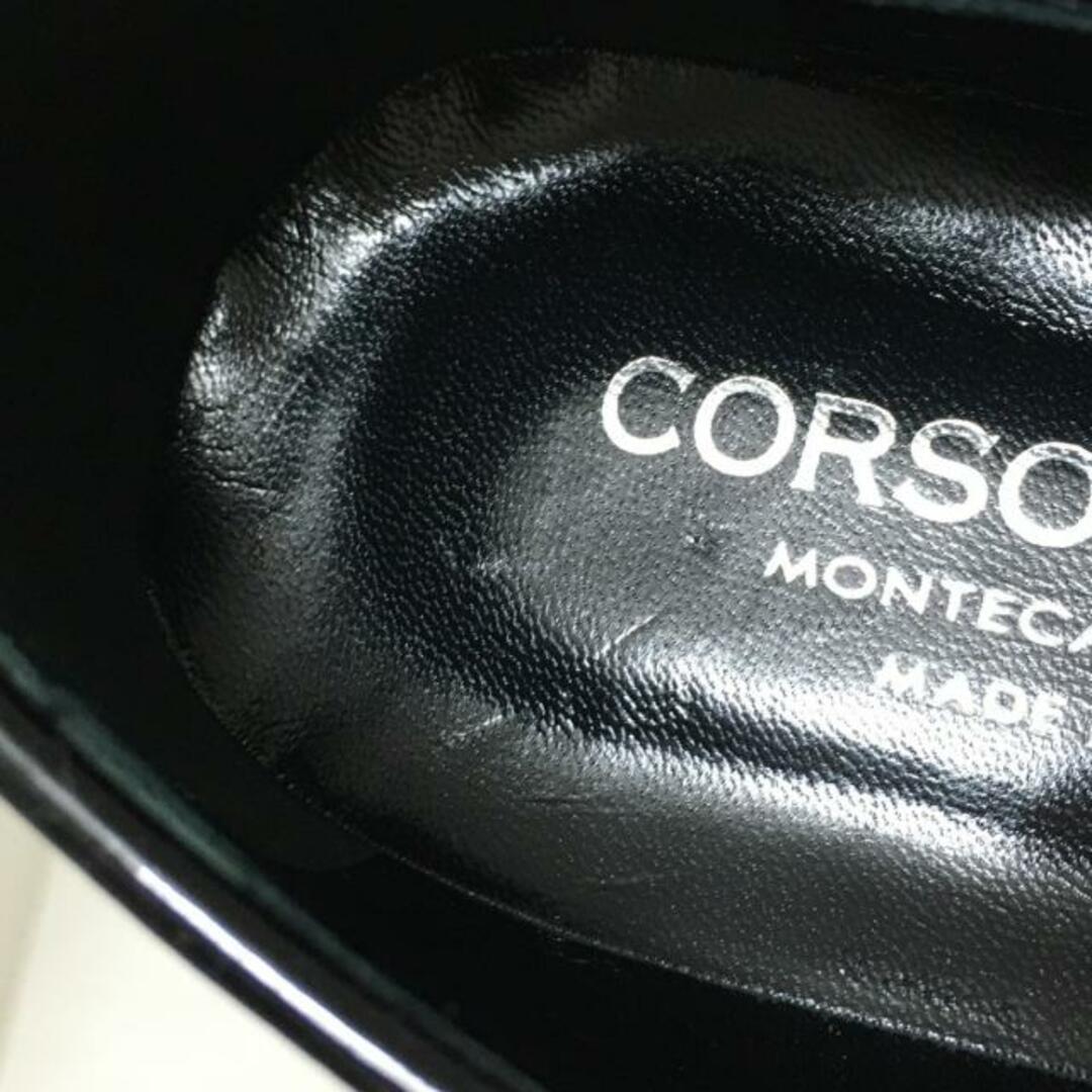 CORSO ROMA 9(コルソローマ)のCORSO ROMA 9(コルソローマ) ローファー 37 レディース - 黒×ベージュ×ブラウン 豹柄 エナメル（レザー）×ハラコ レディースの靴/シューズ(ローファー/革靴)の商品写真