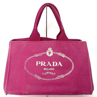 PRADA(プラダ) トートバッグ CANAPA ピンク×ベージュ キャンバス