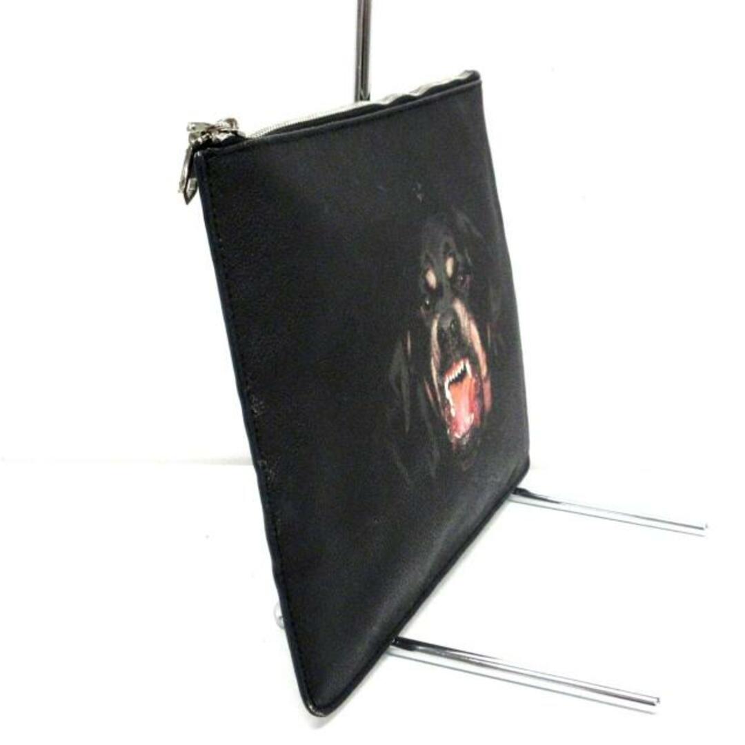 GIVENCHY(ジバンシィ)のGIVENCHY(ジバンシー) クラッチバッグ - 黒 ロットワイラー/犬 PVC(塩化ビニール) レディースのバッグ(クラッチバッグ)の商品写真