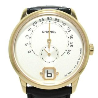 シャネル(CHANEL)のCHANEL(シャネル) 腕時計 ムッシュー ドゥ シャネル H4800 メンズ K18PG×アリゲーター/裏スケ/ジャンピングアワー/Dバックル シルバー(その他)