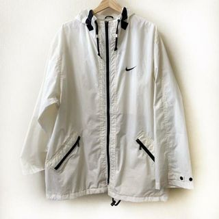 ナイキ(NIKE)のNIKE(ナイキ) ブルゾン サイズL メンズ - アイボリー 長袖/春/秋(ブルゾン)