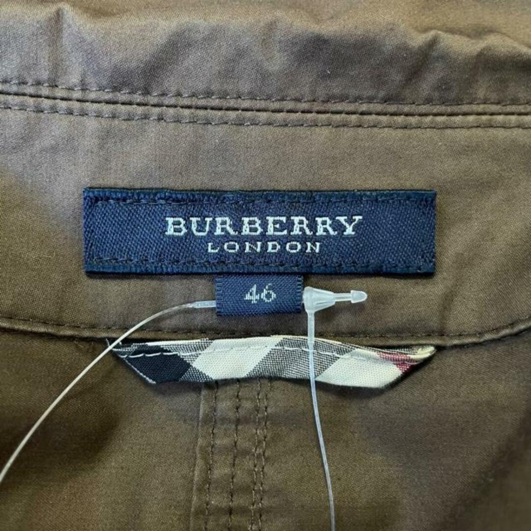 Burberry LONDON(バーバリーロンドン) 長袖シャツ サイズ46 XL メンズ ダークブラウン メンズのトップス(シャツ)の商品写真