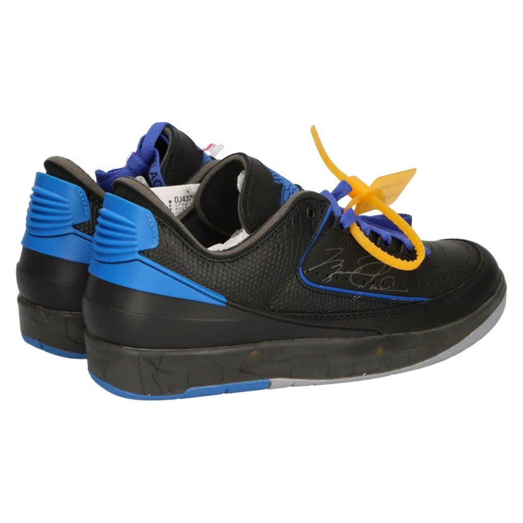 NIKE(ナイキ)のNIKE ナイキ ×OFF-WHITE AIR JORDAN 2 RETRO LOW SP DJ4375-004 オフホワイト エアジョーダン2 レトロ ローカットスニーカー ブラック/ブルー US7.5/25cm メンズの靴/シューズ(スニーカー)の商品写真