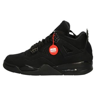 ナイキ(NIKE)のNIKE ナイキ AIR JORDAN 4 Black cat エアジョーダン4 ブラックキャット ハイカットスニーカー ブラック US8/26cm CU1110-010(スニーカー)