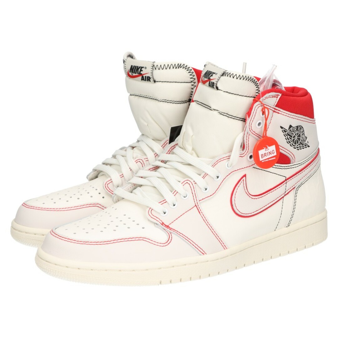 NIKE(ナイキ)のNIKE ナイキ AIR JORDAN1 RETRO HIGH OG Sail/University Red エアジョーダン1 ハイカットスニーカー ホワイト/レッド US11/29cm 555088-160 メンズの靴/シューズ(スニーカー)の商品写真