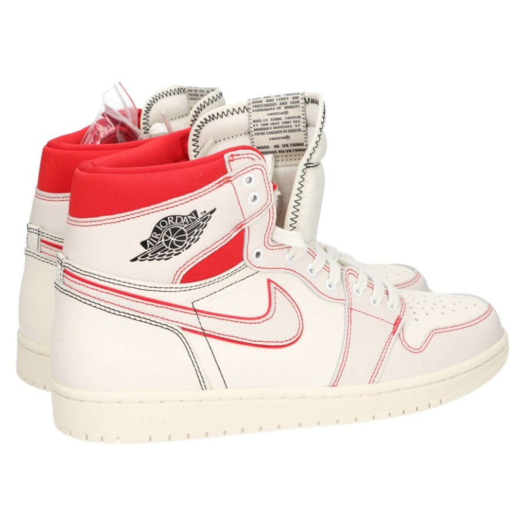 NIKE(ナイキ)のNIKE ナイキ AIR JORDAN1 RETRO HIGH OG Sail/University Red エアジョーダン1 ハイカットスニーカー ホワイト/レッド US11/29cm 555088-160 メンズの靴/シューズ(スニーカー)の商品写真