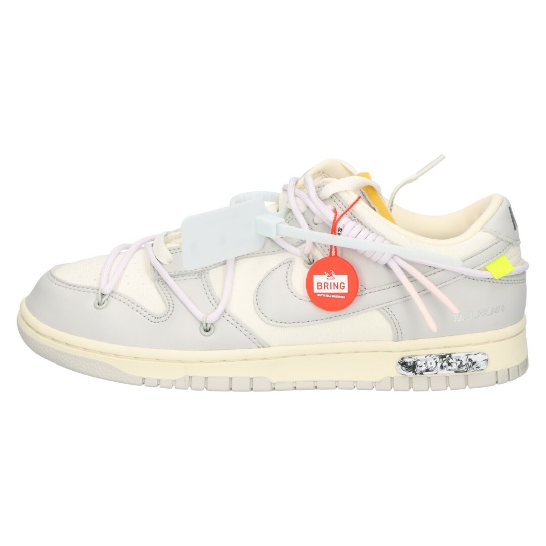 NIKE(ナイキ)のNIKE ナイキ ×OFF-WHITE DUNK LOW 1 OF 50×オフホワイト ダンク ロー 1 OF 50 49 ローカットスニーカー シューズ ホワイト US9/27cm DM1602-123 メンズの靴/シューズ(スニーカー)の商品写真