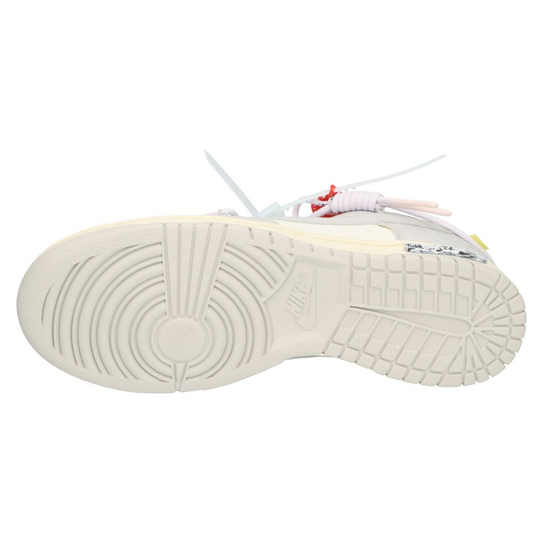 NIKE(ナイキ)のNIKE ナイキ ×OFF-WHITE DUNK LOW 1 OF 50×オフホワイト ダンク ロー 1 OF 50 49 ローカットスニーカー シューズ ホワイト US9/27cm DM1602-123 メンズの靴/シューズ(スニーカー)の商品写真