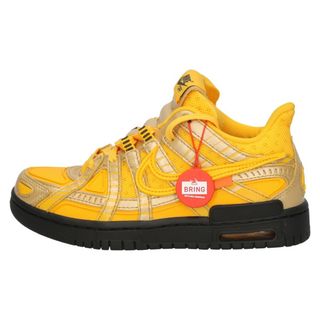 ナイキ(NIKE)のNIKE ナイキ ×Off-White Air Rubber Dunk University Gold CU6015-700 オフホワイト エアラバーダンク ユニバーシティゴールド ローカットスニーカー US3.5/22.5cm イエロー(スニーカー)