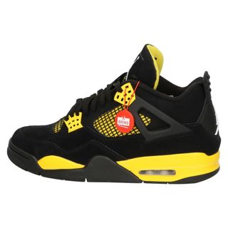 NIKE - NIKE ナイキ AIR JORDAN 4 RETRO THUNDER DH6927-017 エアジョーダン 4 レトロ サンダー ハイカットスニーカー ブラック/イエロー US10.5/28.5cm