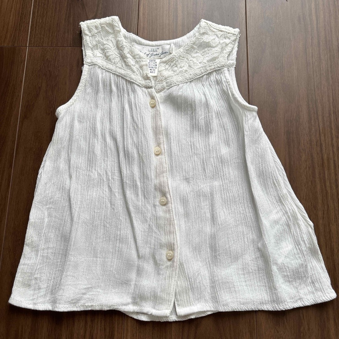 H&M(エイチアンドエム)のワンピース　90   ブラウス キッズ/ベビー/マタニティのキッズ服女の子用(90cm~)(ワンピース)の商品写真