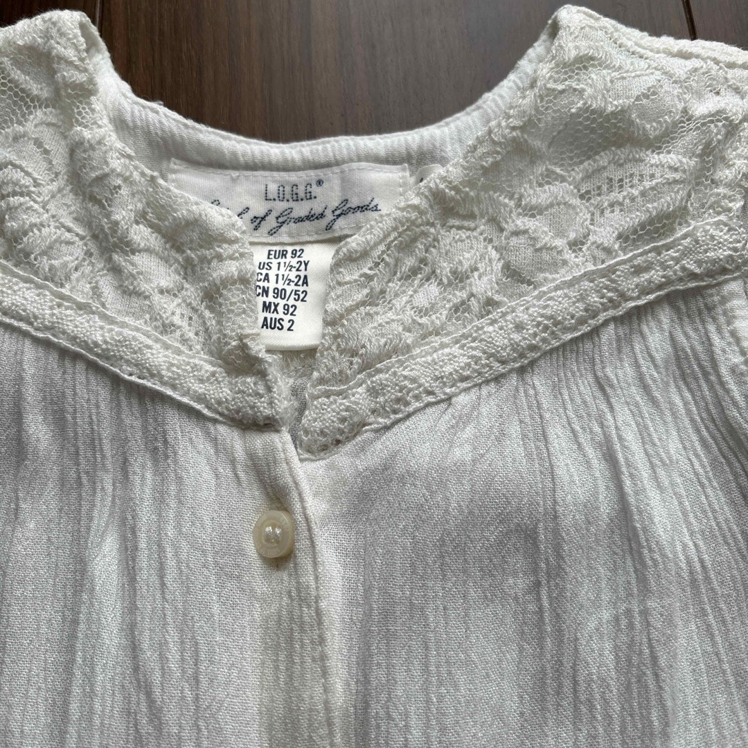 H&M(エイチアンドエム)のワンピース　90   ブラウス キッズ/ベビー/マタニティのキッズ服女の子用(90cm~)(ワンピース)の商品写真