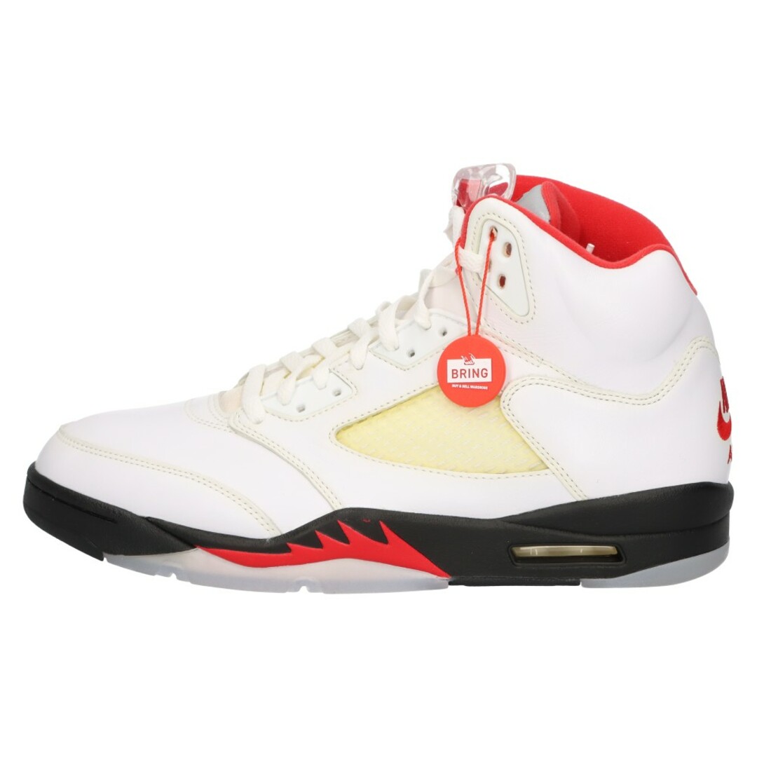 NIKE(ナイキ)のNIKE ナイキ AIR JORDAN5 RETRO FIRE RED DA1911-102 エアジョーダン5 レトロ ハイカットスニーカー ファイアレッド ハイカットスニーカー ホワイト/レッド US11/29cm メンズの靴/シューズ(スニーカー)の商品写真