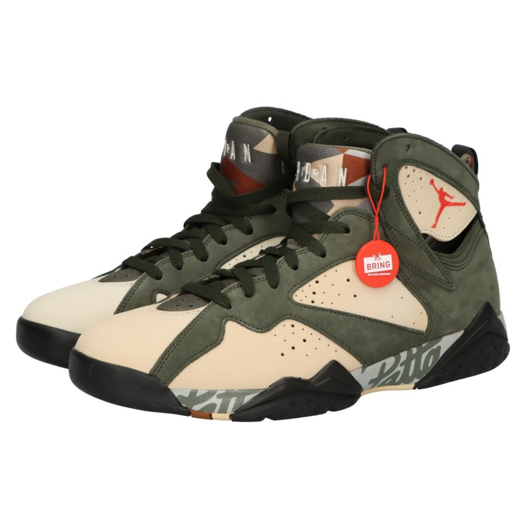 NIKE(ナイキ)のNIKE ナイキ ×Patta AIR JORDAN 7 RETRO SEQUOIA AT3375-100 エアジョーダン7パタ セコイア ハイカットスニーカー カーキ US10.5/28.5cm メンズの靴/シューズ(スニーカー)の商品写真