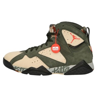 ナイキ(NIKE)のNIKE ナイキ ×Patta AIR JORDAN 7 RETRO SEQUOIA AT3375-100 エアジョーダン7パタ セコイア ハイカットスニーカー カーキ US10.5/28.5cm(スニーカー)