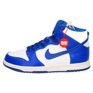 ナイキ(NIKE)のNIKE ナイキ DUNK HIGH KENTUCKY 850477-100 ダンク ハイ ケンタッキー ハイカットスニーカー ホワイト/ブルー US9.5/27.5cm(スニーカー)