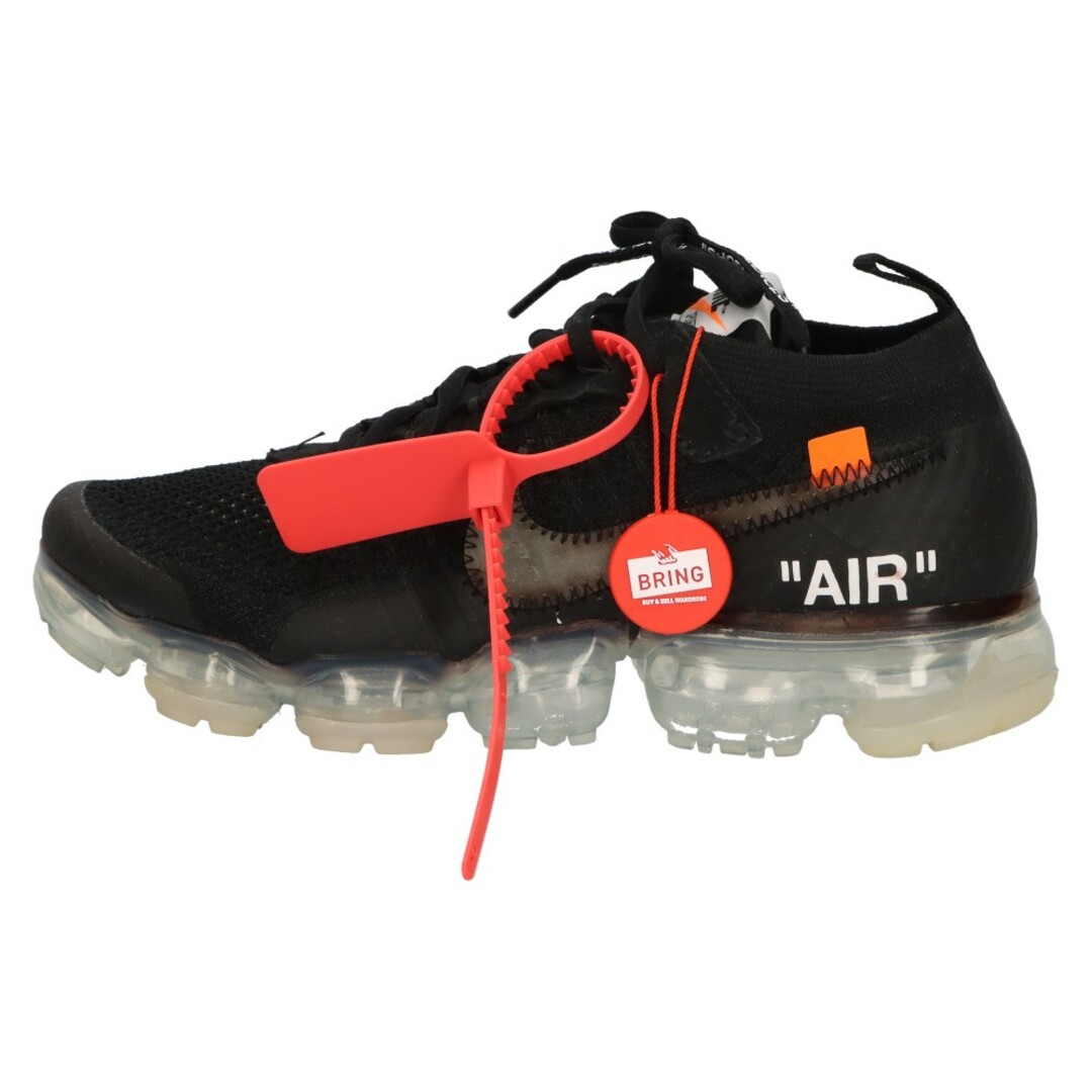 NIKE(ナイキ)のNIKE ナイキ ×OFF-WHITE THE 10 AIR VAPORMAX FK AA3831-002 オフホワイト ザテン エアヴェイパーマックス フライニット ローカットスニーカー ブラック US6.5/24.5cm メンズの靴/シューズ(スニーカー)の商品写真