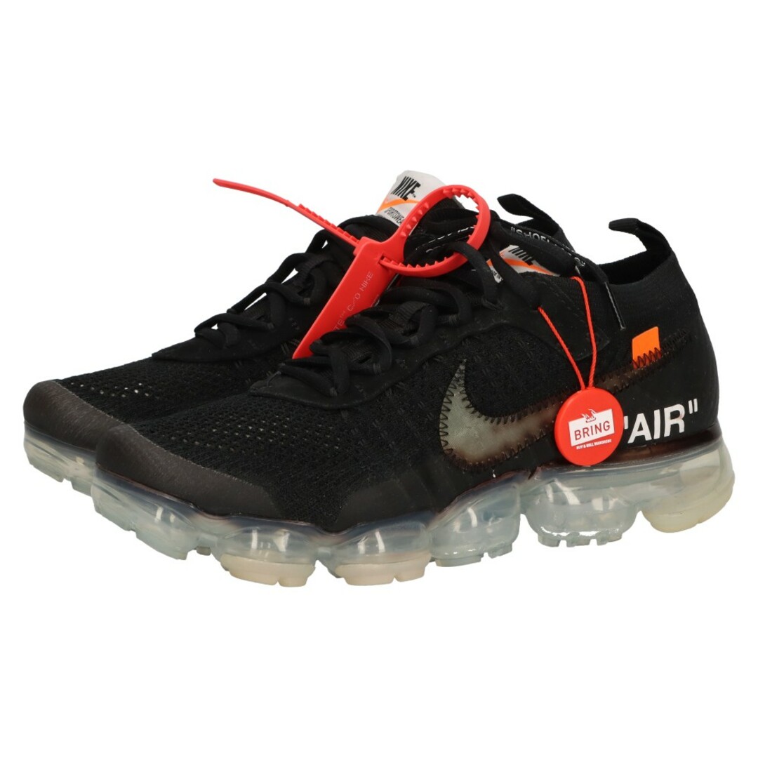 NIKE(ナイキ)のNIKE ナイキ ×OFF-WHITE THE 10 AIR VAPORMAX FK AA3831-002 オフホワイト ザテン エアヴェイパーマックス フライニット ローカットスニーカー ブラック US6.5/24.5cm メンズの靴/シューズ(スニーカー)の商品写真