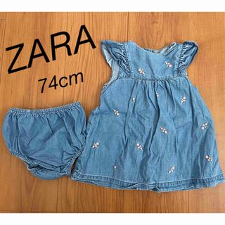 ZARA - ZARA baby デニムワンピース　74cm