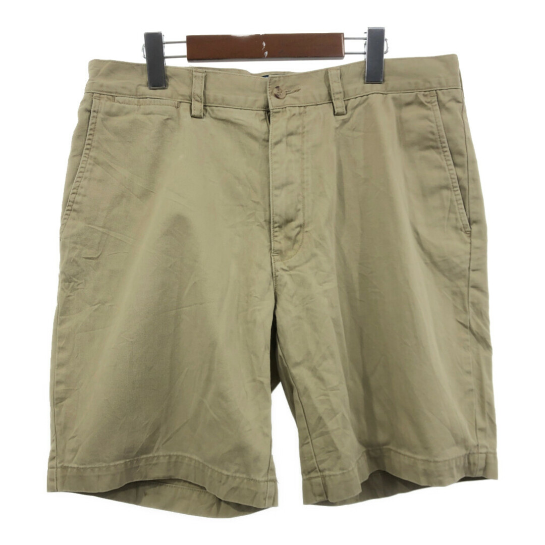 POLO RALPH LAUREN(ポロラルフローレン)のPolo by Ralph Lauren ポロ ラルフローレン PROSPECT SHORT チノショートパンツ ポロチノ ベージュ (メンズ W34) 中古 古着 Q6475 メンズのパンツ(ショートパンツ)の商品写真