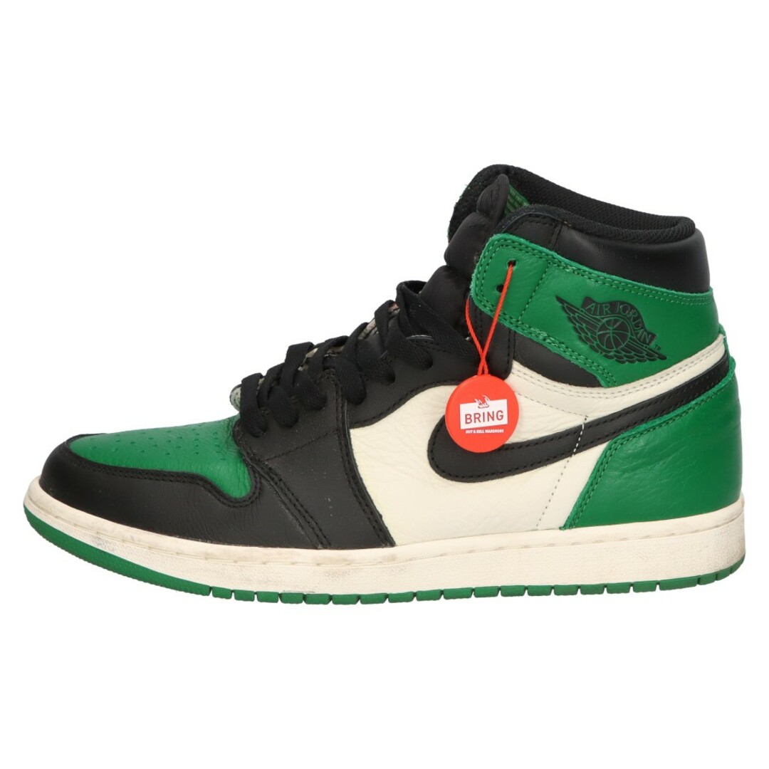 NIKE(ナイキ)のNIKE ナイキ AIR JORDAN 1 RETRO HIGH OG PINE GREEN 555088-302 エアジョーダン1 パイングリーン ハイカットスニーカー グリーン US9.5/27.5cm メンズの靴/シューズ(スニーカー)の商品写真