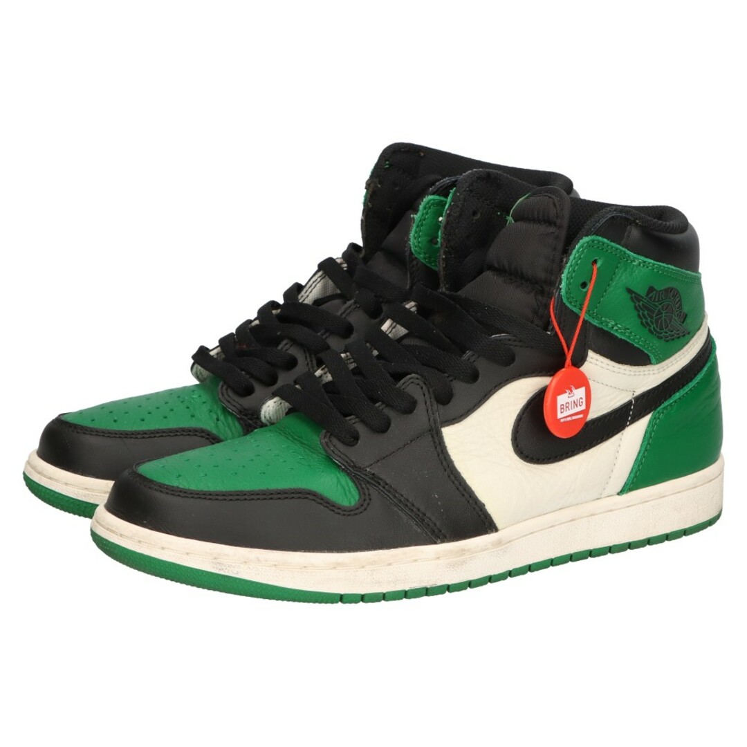 NIKE(ナイキ)のNIKE ナイキ AIR JORDAN 1 RETRO HIGH OG PINE GREEN 555088-302 エアジョーダン1 パイングリーン ハイカットスニーカー グリーン US9.5/27.5cm メンズの靴/シューズ(スニーカー)の商品写真