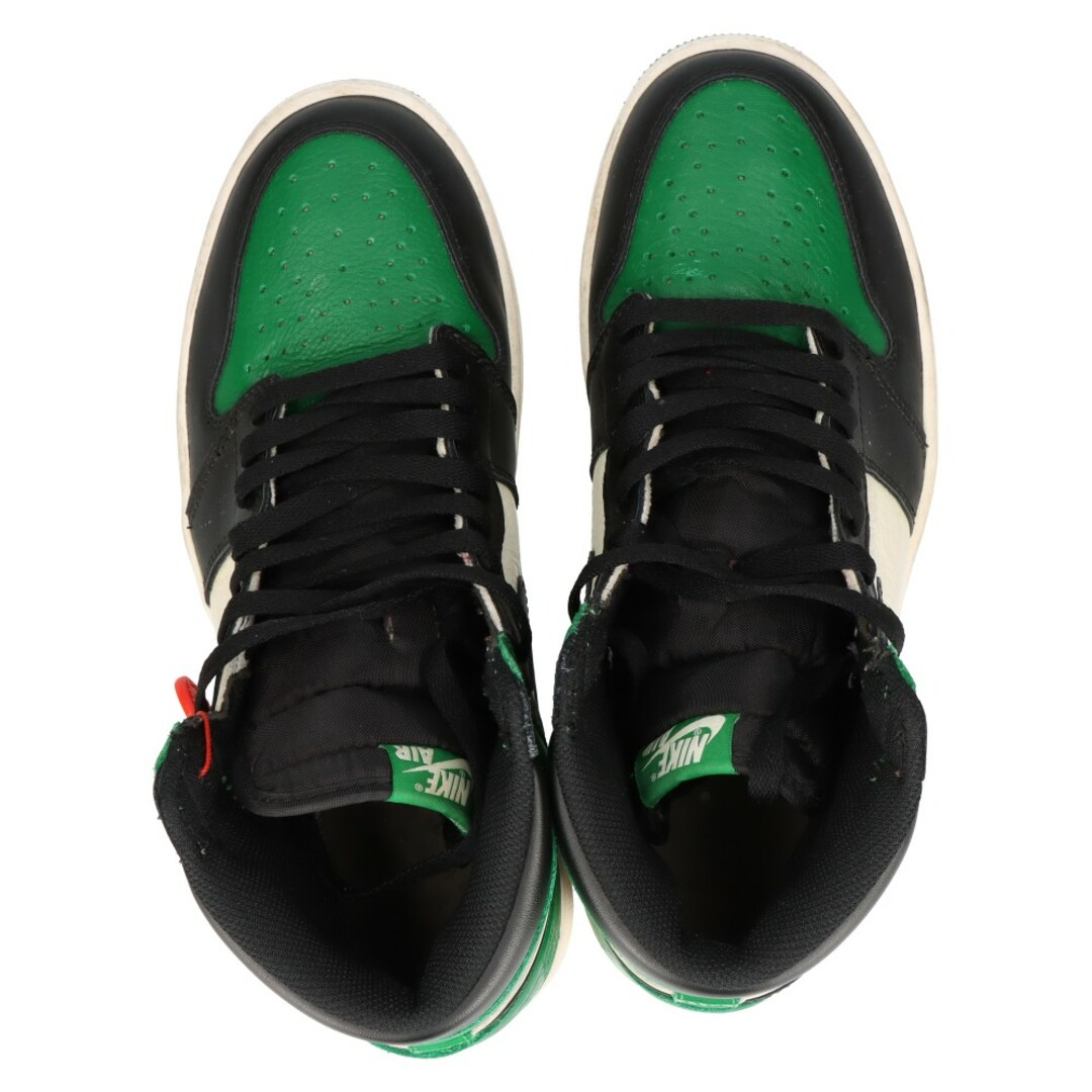 NIKE(ナイキ)のNIKE ナイキ AIR JORDAN 1 RETRO HIGH OG PINE GREEN 555088-302 エアジョーダン1 パイングリーン ハイカットスニーカー グリーン US9.5/27.5cm メンズの靴/シューズ(スニーカー)の商品写真