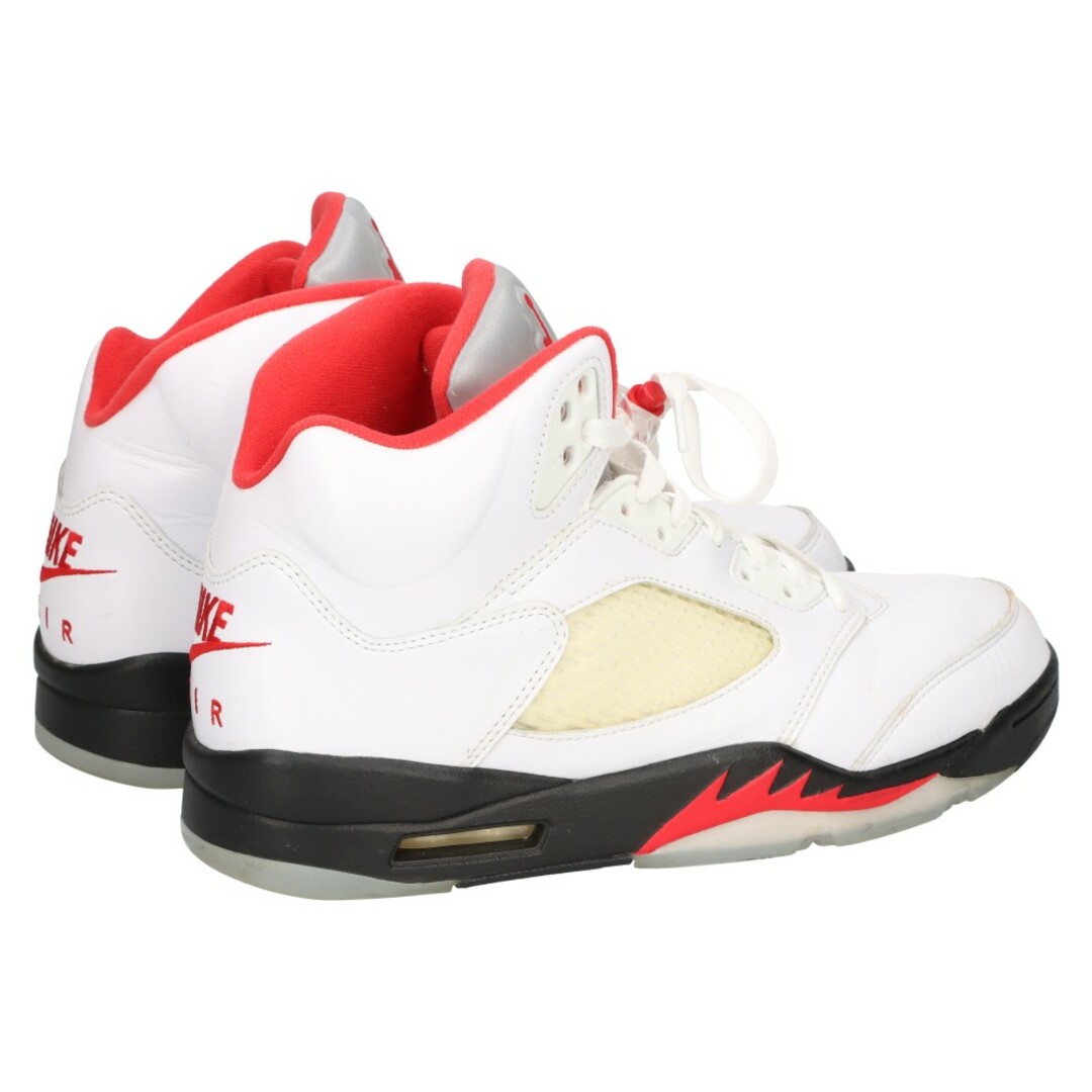 NIKE(ナイキ)のNIKE ナイキ AIR JORDAN 5 RETRO FIRE RED DA1911-102 エアジョーダン5 ファイアレッド ハイカットスニーカー ホワイト /レッド US9.5/27.5cm メンズの靴/シューズ(スニーカー)の商品写真