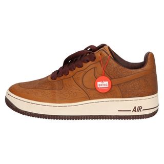 ナイキ(NIKE)のNIKE ナイキ 【観賞用】03年製 2500足限定 ×Mark Smith Air Force 1 Low Med Brown ×マークスミス エアフォース 1 ロー ローカットスニーカー 308430-221 ブラウン US9/27.0cm(スニーカー)