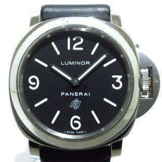 パネライ(PANERAI)のPANERAI(パネライ) 腕時計 ルミノールベースロゴ PAM00000 メンズ SS/ラバーベルト/不動 黒(その他)