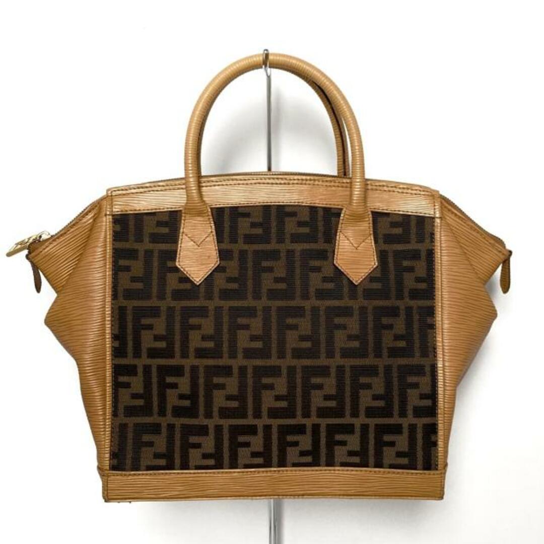 FENDI(フェンディ) ハンドバッグ ズッカ柄 ベージュ×ブラウン FENDI(フェンディ) ハンドバッグ ズッカ柄 ベージュ×ブラウン