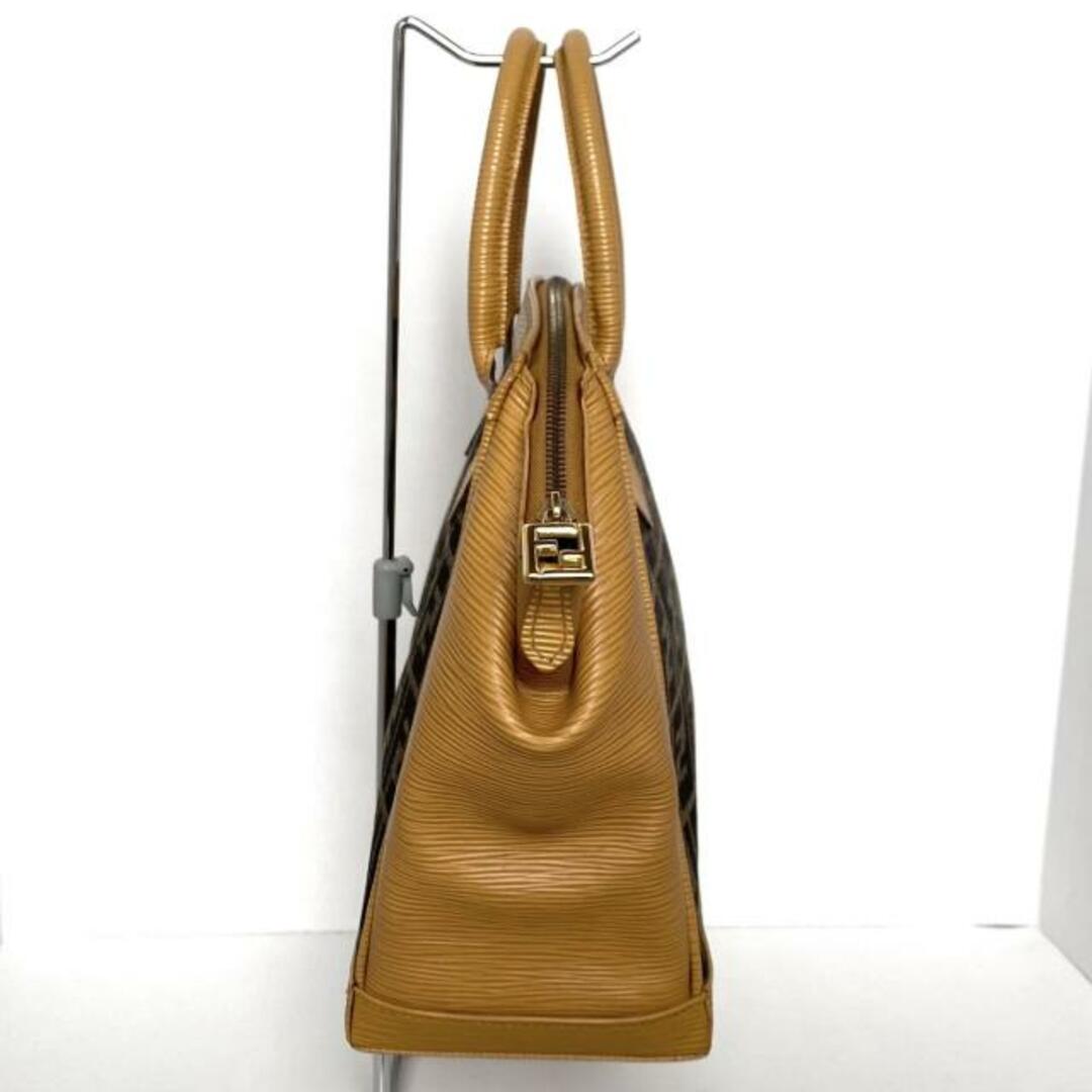 FENDI(フェンディ) ハンドバッグ ズッカ柄 ベージュ×ブラウン FENDI(フェンディ) ハンドバッグ ズッカ柄 ベージュ×ブラウン