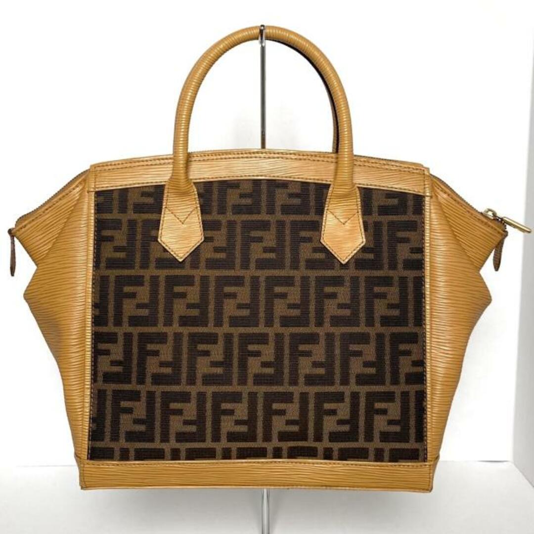FENDI(フェンディ) ハンドバッグ ズッカ柄 ベージュ×ブラウン FENDI(フェンディ) ハンドバッグ ズッカ柄 ベージュ×ブラウン