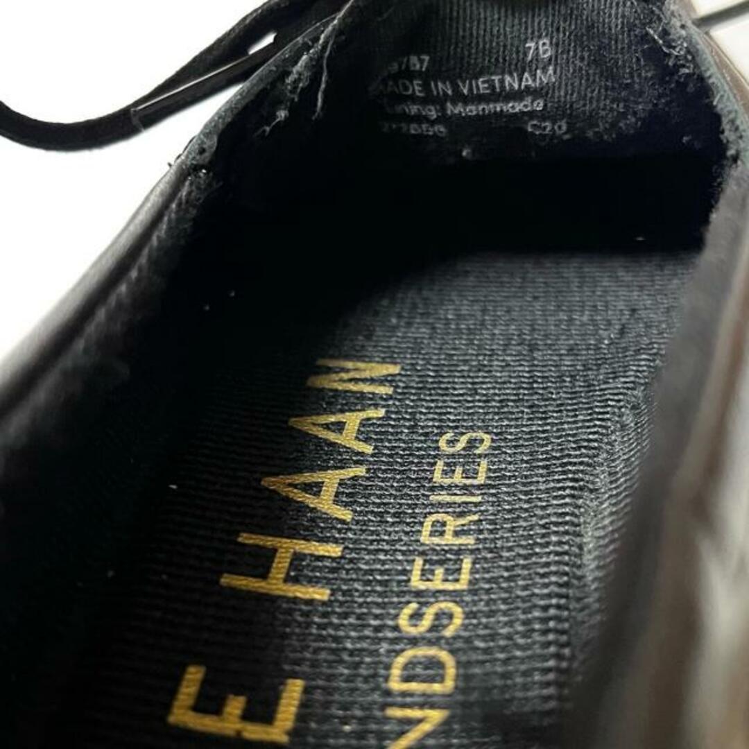 Cole Haan(コールハーン)のCOLE HAAN(コールハーン) シューズ 7B レディース - 黒×シルバー GRANDSERIES 化学繊維×レザー レディースの靴/シューズ(その他)の商品写真